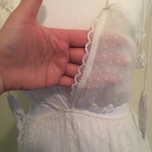 Rococo Sand Lace Cutout Mini Dress, Size L, Off White, NWT - Picture 6 of 7